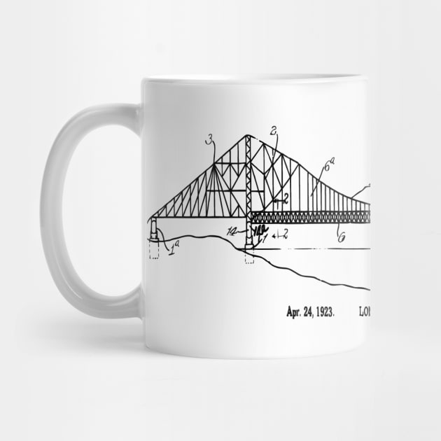 Vintage Gift Patent Print Long Span Bridge by MadebyDesign